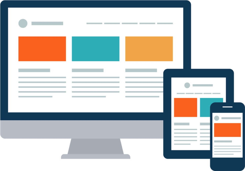 Ilustración de diseño responsive